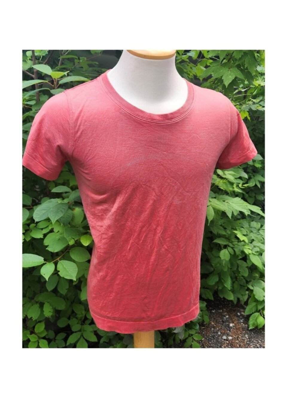 Lululemon swiftly Short‎ Sleeve Shirt Heathered Coral Red Mens Size M